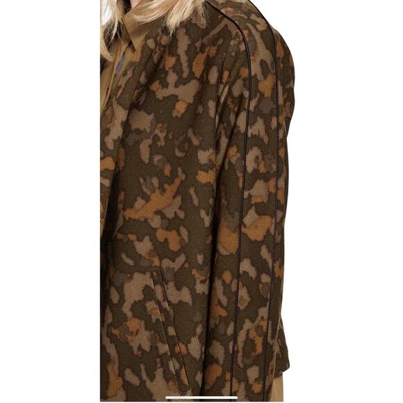 Lysse' S Sophia cropped open front blazer Feather soft crepe Abstract print - Picture 4 of 11